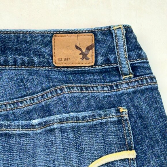 American Eagle Outfitters Skinny Stretch Jeans Blue Women's Size 6 W28 L36 - Picture 15 of 16